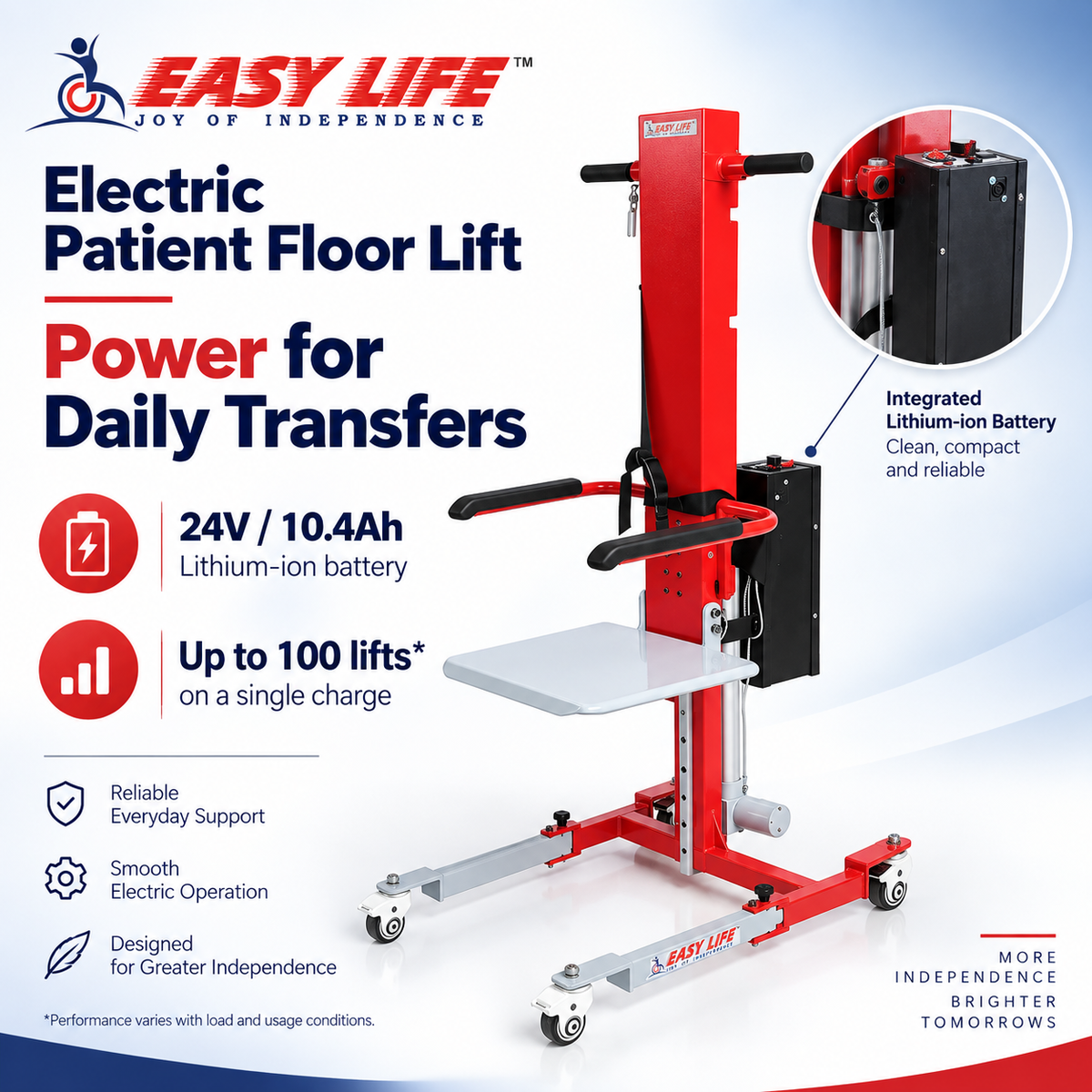 Elderly/Patient Floor Lift - Electric