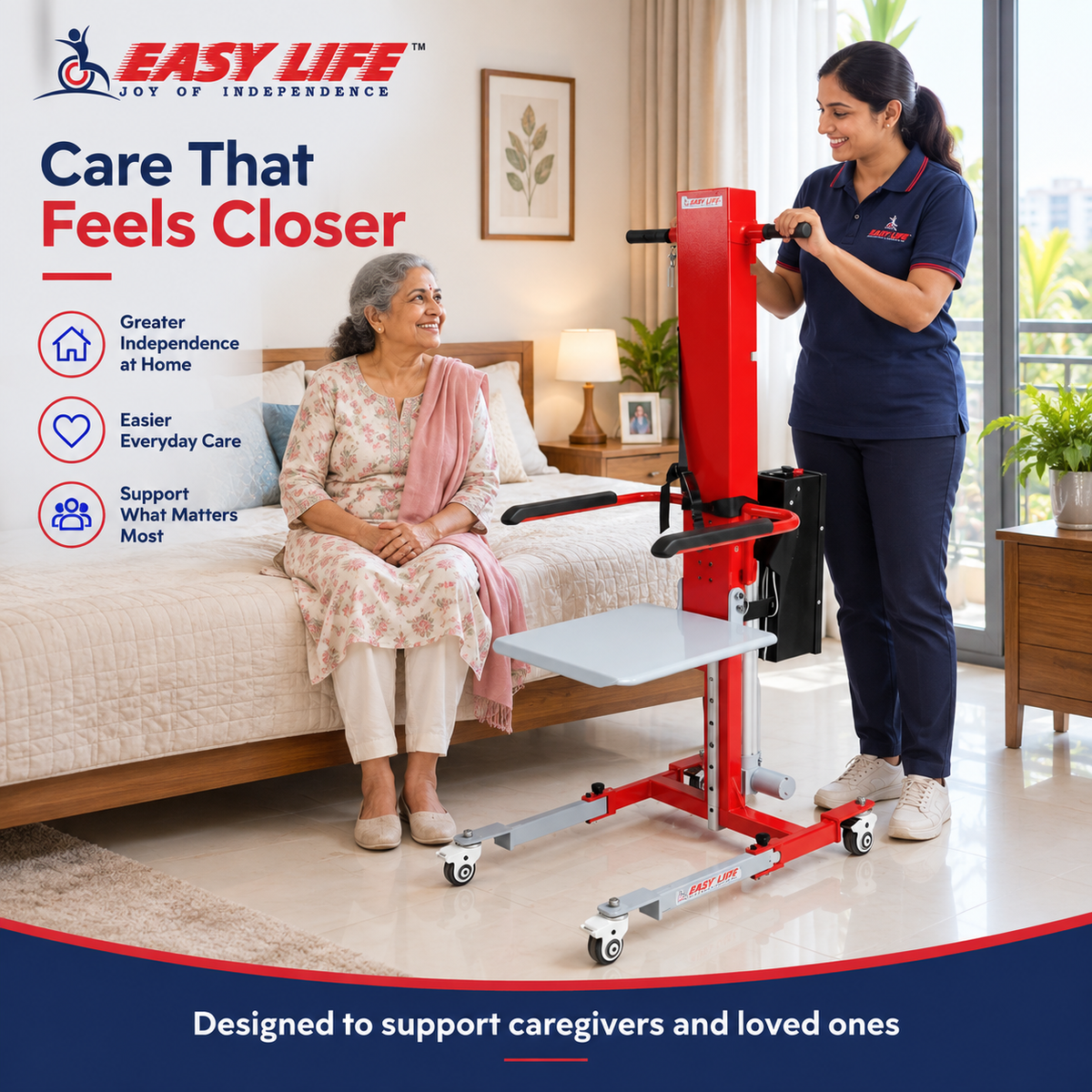 Elderly/Patient Floor Lift - Electric