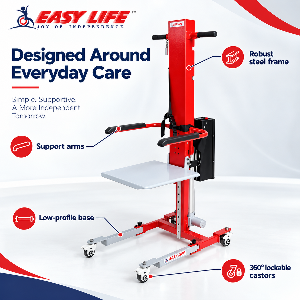 Elderly/Patient Floor Lift - Electric