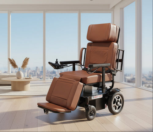 Bed Convertible Power Wheelchair - with Height Adjustment