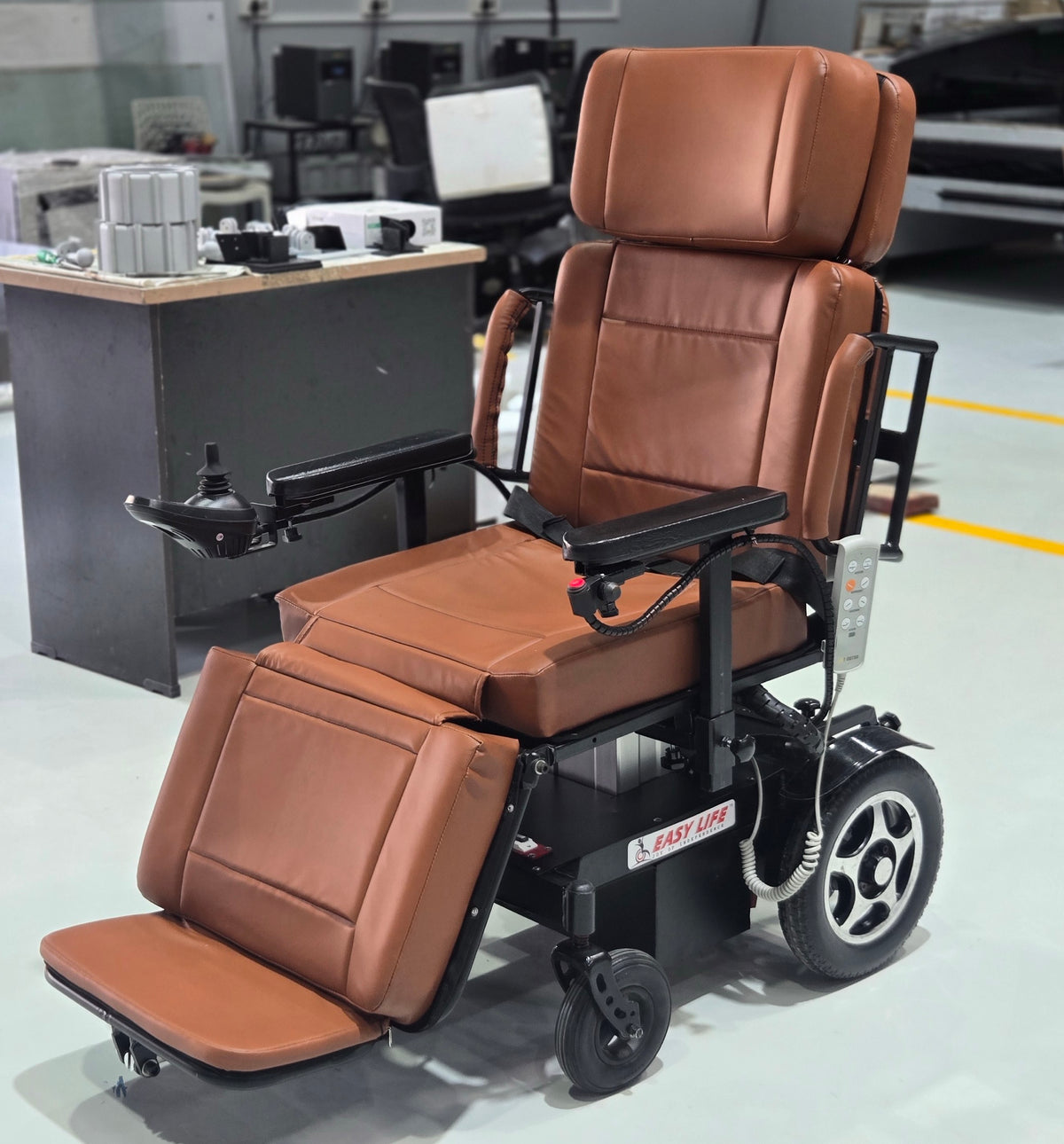 Bed Convertible Power Wheelchair - with Height Adjustment