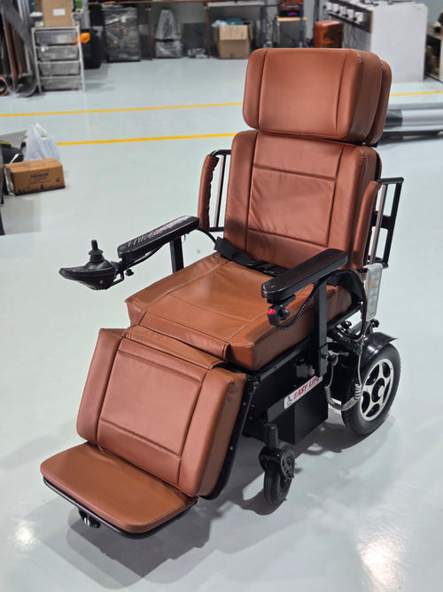 Bed Convertible Power Wheelchair - with Height Adjustment