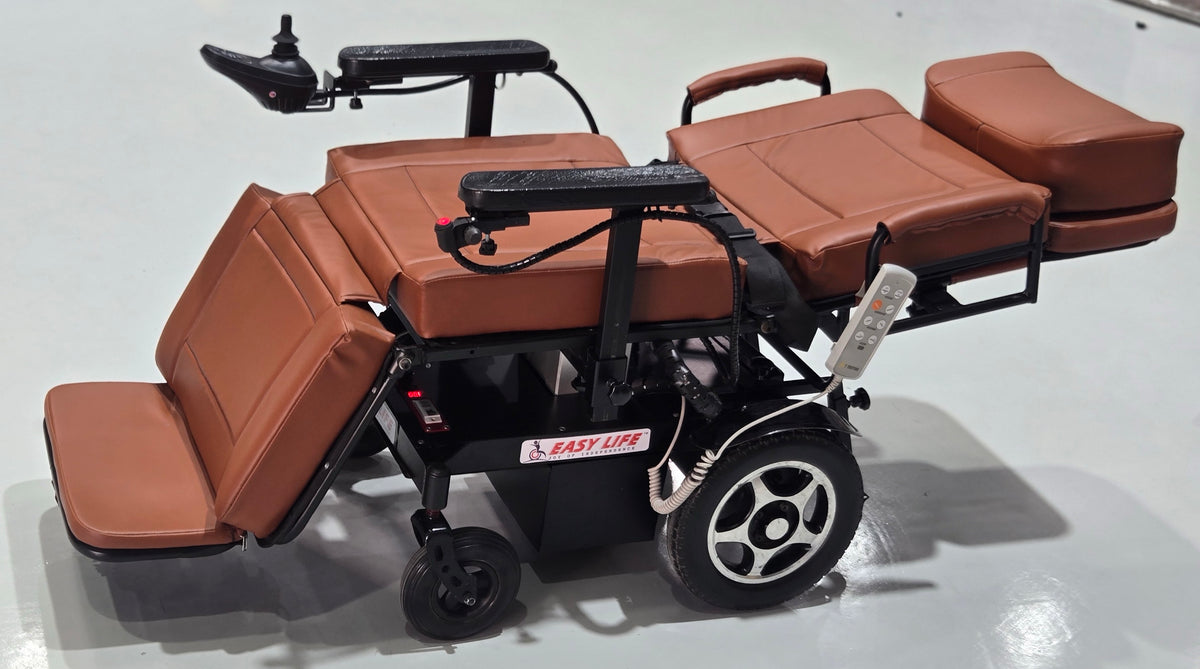 Bed Convertible Power Wheelchair - with Height Adjustment