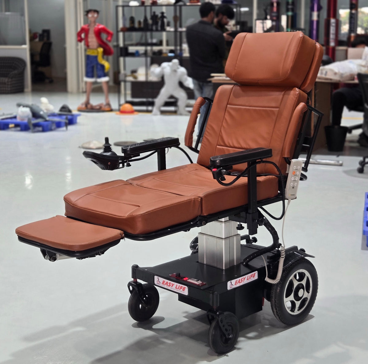 Bed Convertible Power Wheelchair - with Height Adjustment