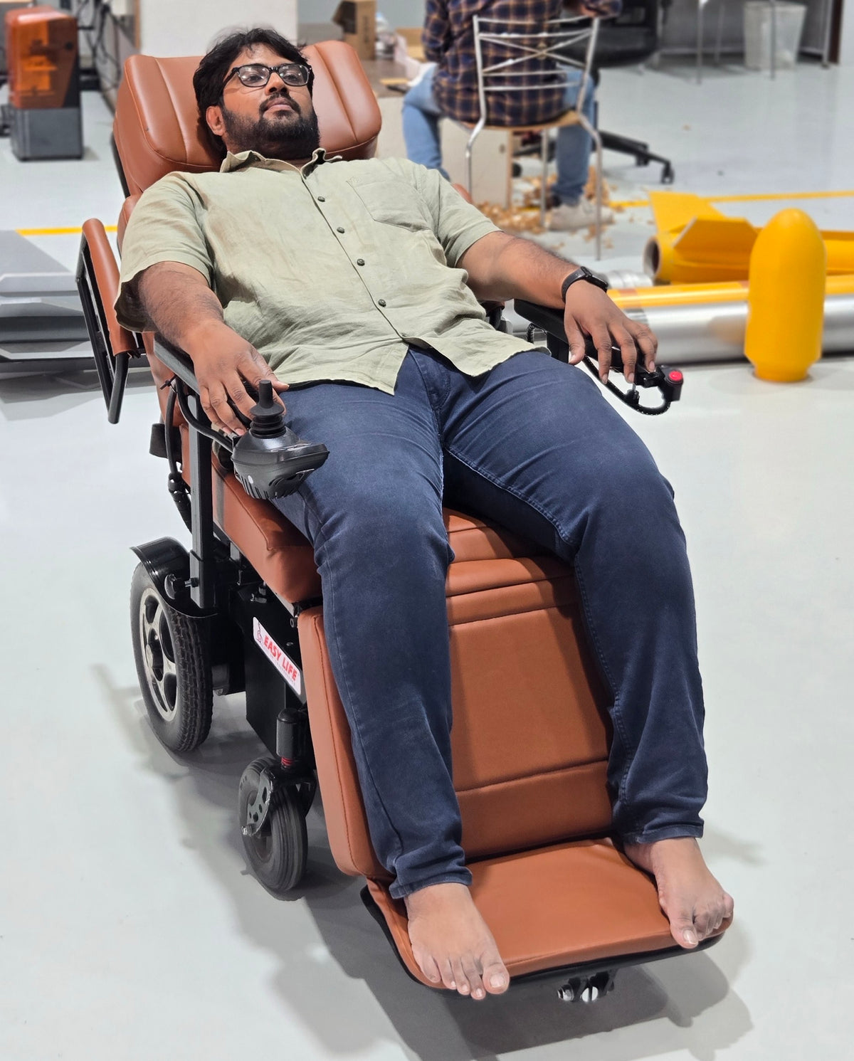 Bed Convertible Power Wheelchair - with Height Adjustment