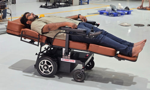 Bed Convertible Power Wheelchair - with Height Adjustment