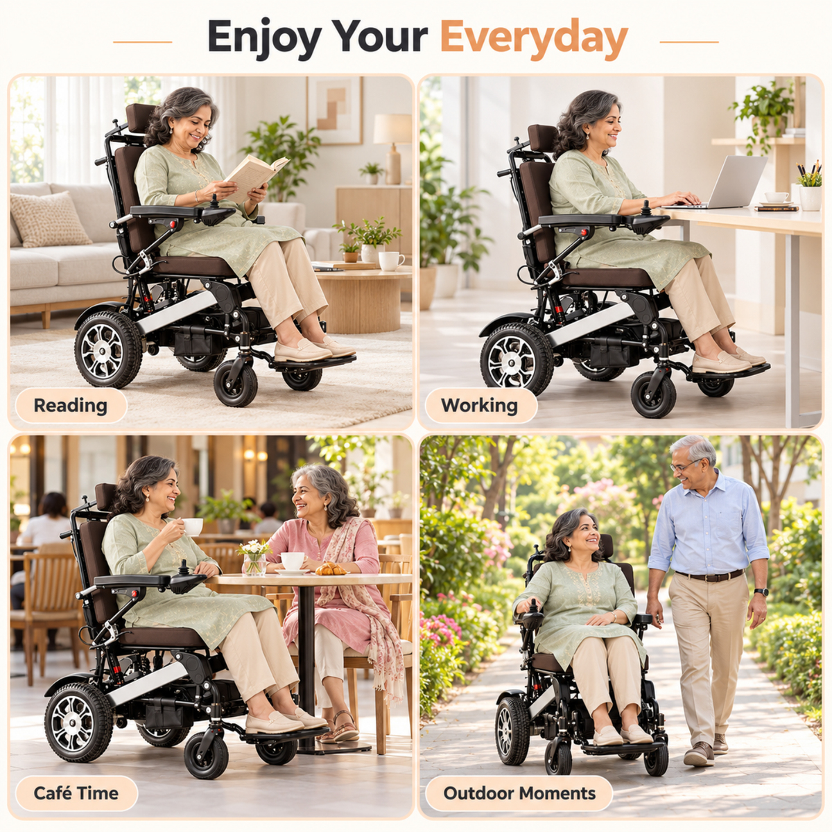 Travel Lite Power Wheelchair - Manual Reclining Functionality