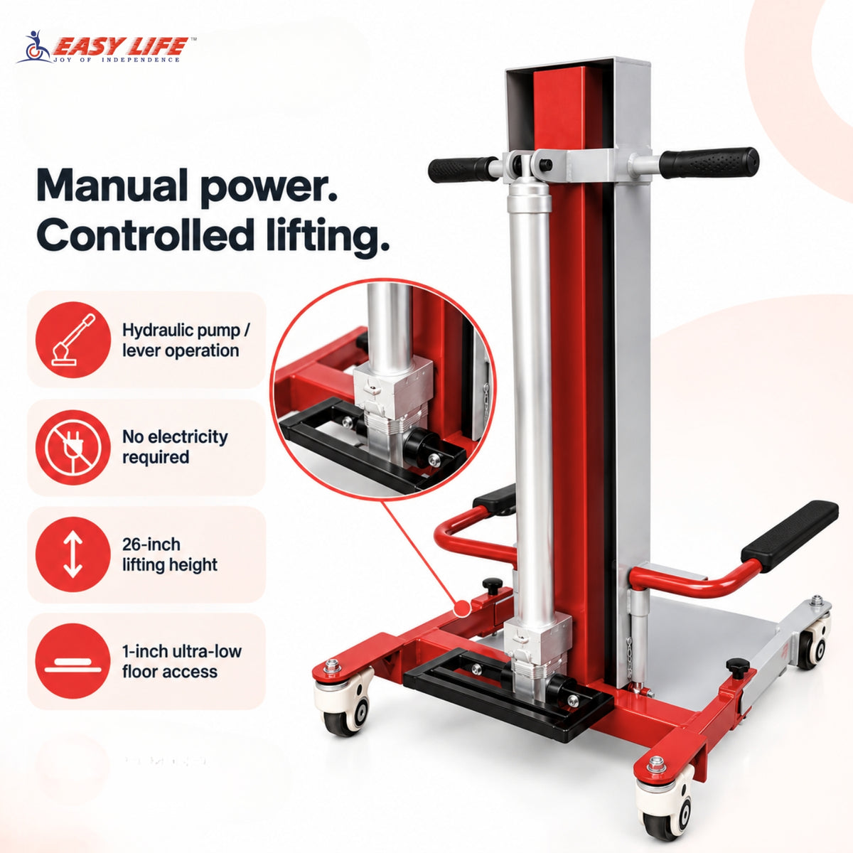 Elderly/Patient Floor Lift - Manual
