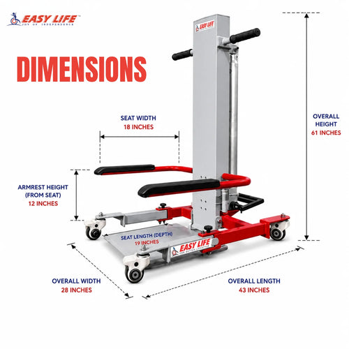 Elderly/Patient Floor Lift - Manual