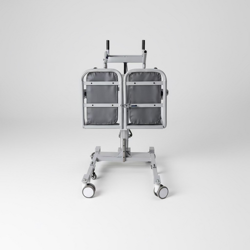 Commode Transfer Manual Chair - Manually Height Adjusted - Lifting Support