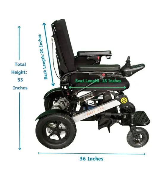 Travel Lite Power Wheelchair with Reclining Functionality