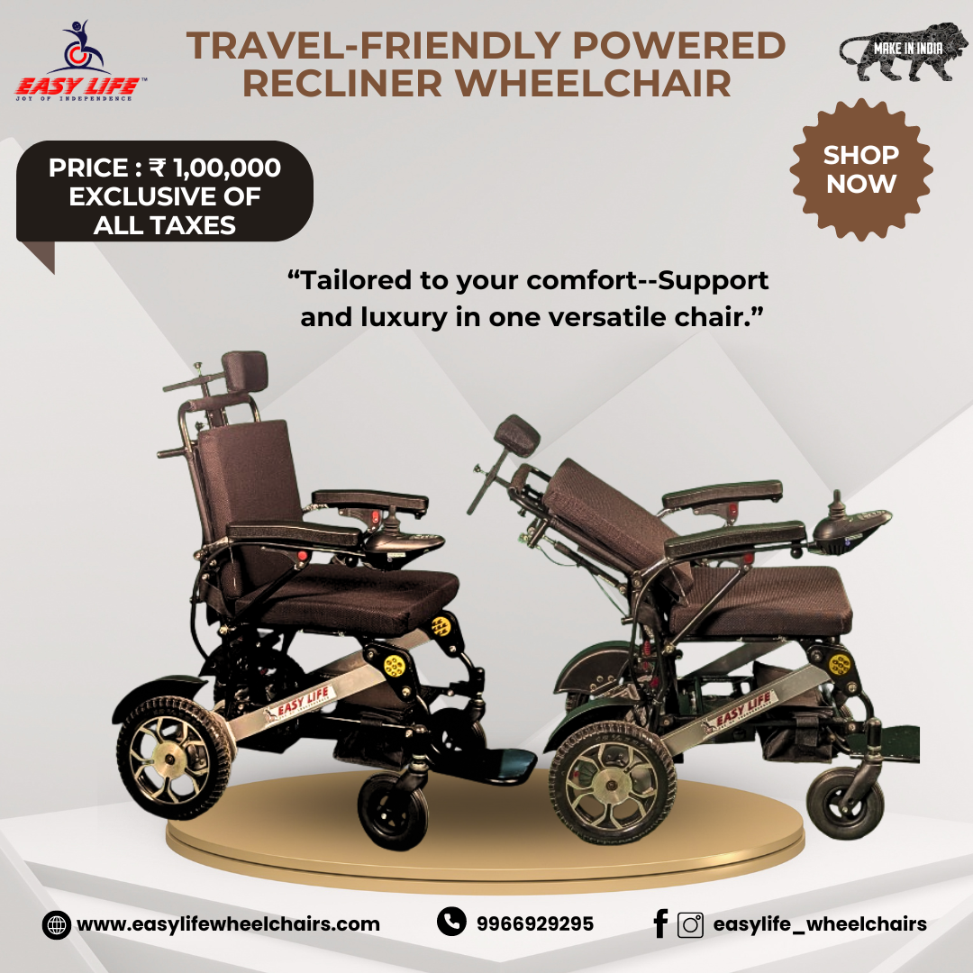 Travel Lite Power Wheelchair with Reclining Functionality
