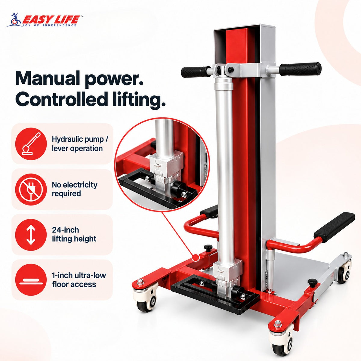 Elderly/Patient Floor Lift - Manual