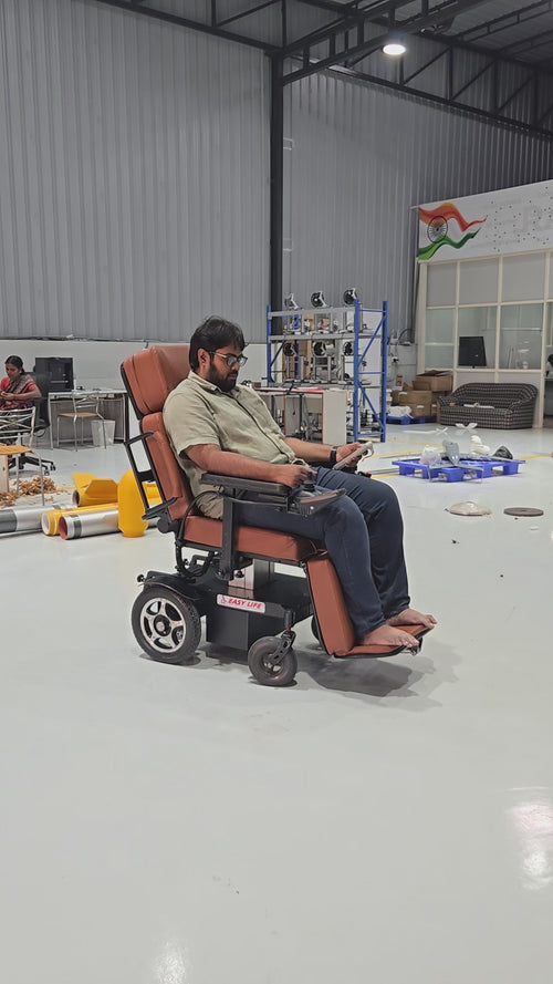 Bed Convertible Power Wheelchair - with Height Adjustment