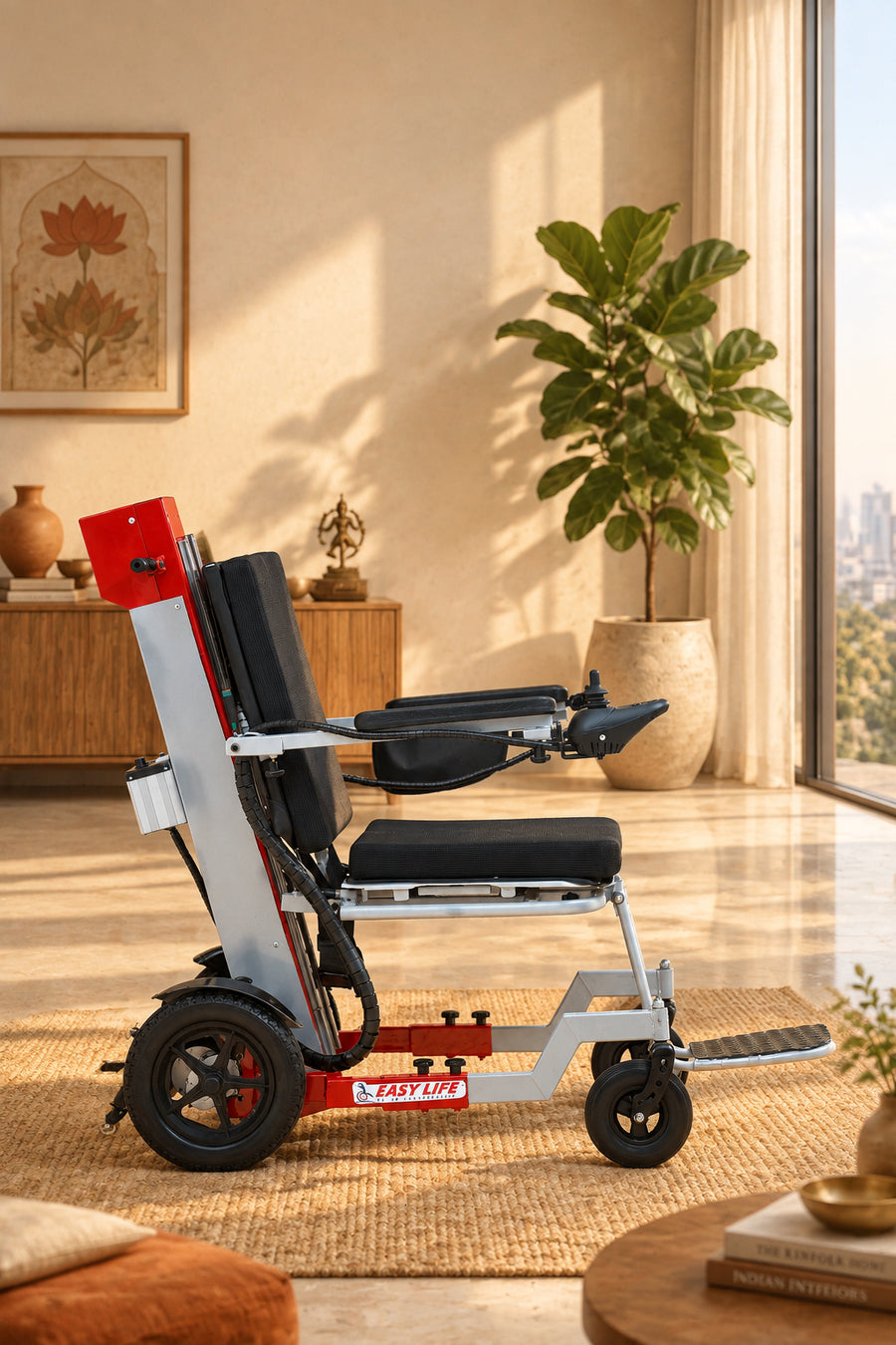 Self-Operated Ground Lifting Power Wheelchair