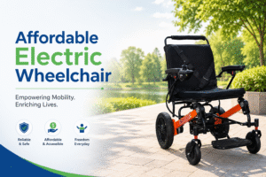 Affordable electric wheelchair for comfortable and independent mobility outdoors